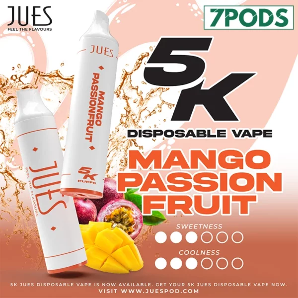 พอตใช้แล้วทิ้ง jues 5000 คำ มะม่วงเสาวรส (Mango Passionfruit)