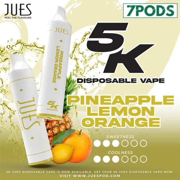 พอตใช้แล้วทิ้ง jues 5000 คำ สัปปะรดมะนาวส้ม (Pineapple Lemon Orange)