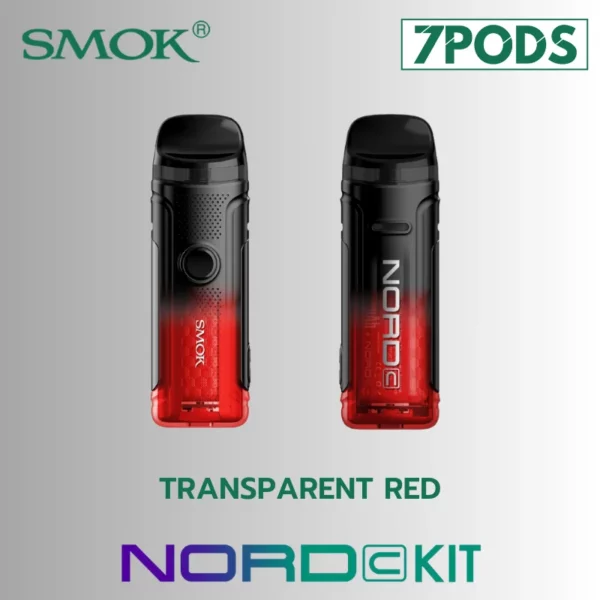 พอตบุหรี่ไฟฟ้า SMOK NORD C Transparent Red