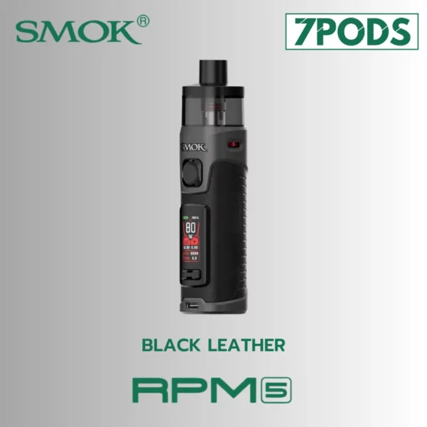 พอตบุหรี่ไฟฟ้า SMOK RPM 5 Black Leather