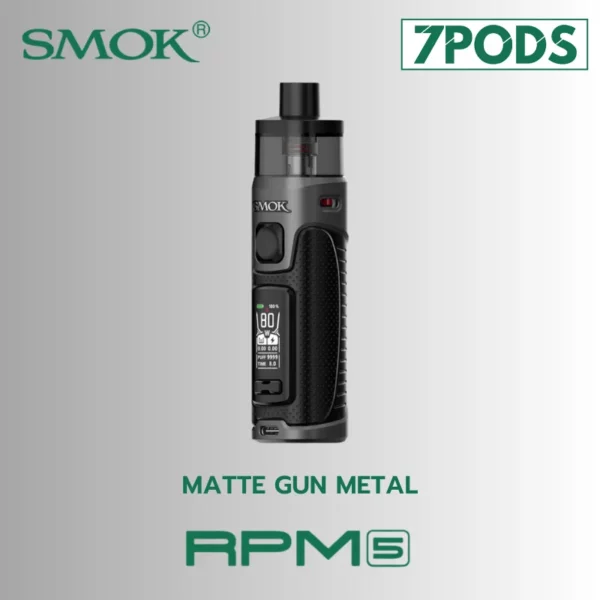 พอตบุหรี่ไฟฟ้า SMOK RPM 5 Matte Gun Metal