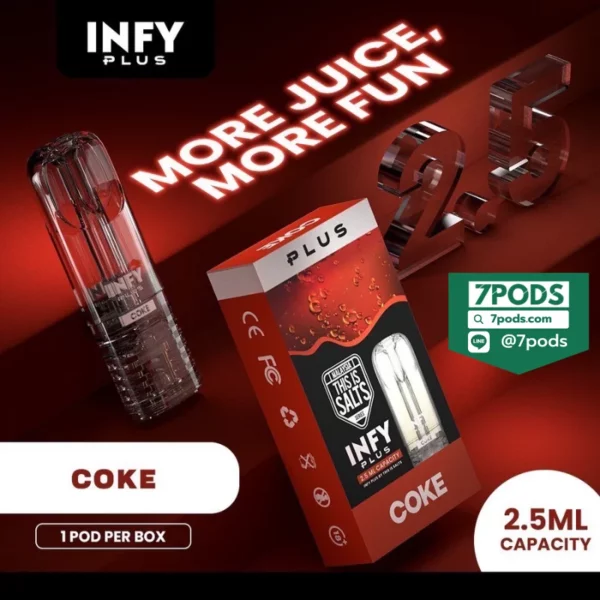 หัวพอต INFY 2.5 ml กลิ่น Coke