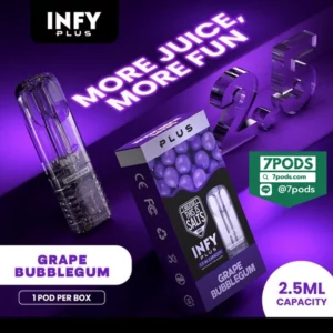 หัวพอต INFY 2.5 ml กลิ่น Grape Bubblegum