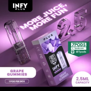 หัวพอต INFY 2.5 ml กลิ่น Grape Gummies