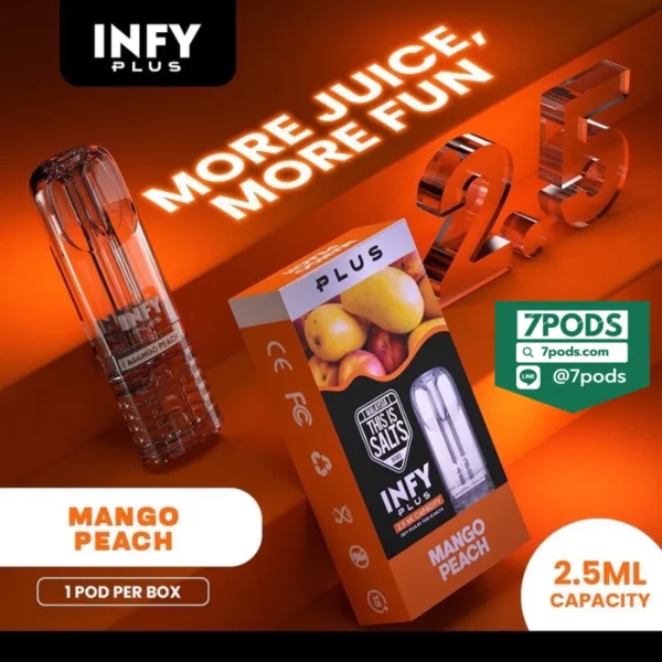 หัวพอต INFY 2.5 ml กลิ่น Mango Peach