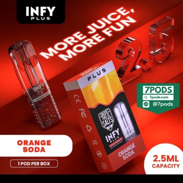 หัวพอต INFY 2.5 ml กลิ่น Orange Soda