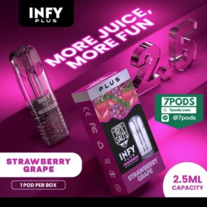 หัวพอต INFY 2.5 ml กลิ่น Strawberry Grape