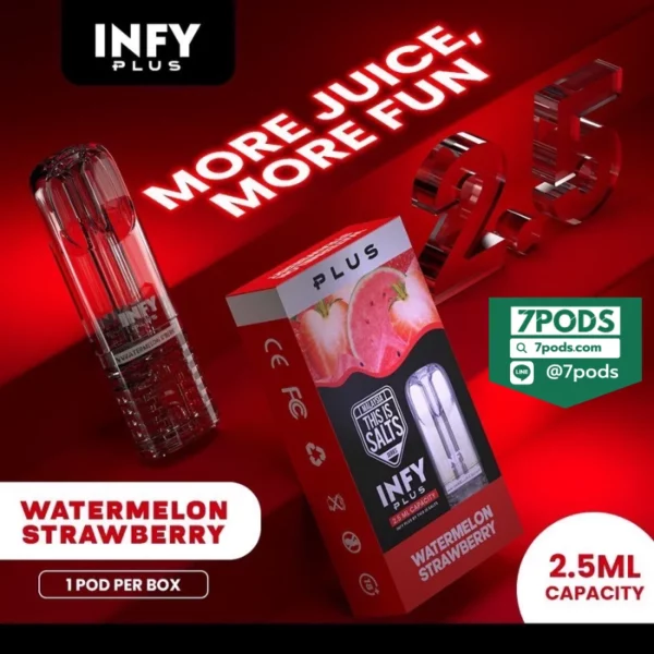 หัวพอต INFY 2.5 ml กลิ่น Watermelon Strawberry