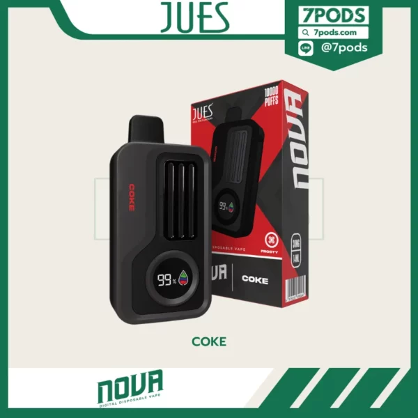 พอตใช้แล้วทิ้ง Jues Nova 10000 puffs กลิ่น Coke