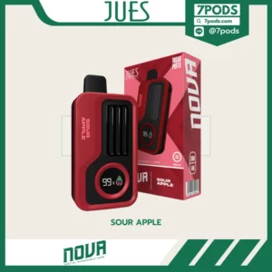 พอตใช้แล้วทิ้ง Jues Nova 10000 puffs กลิ่น Sour Apple