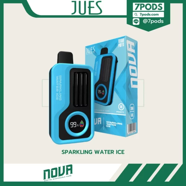 พอตใช้แล้วทิ้ง Jues Nova 10000 puffs กลิ่น Sparkling Water Ice