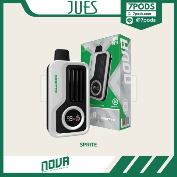 พอตใช้แล้วทิ้ง Jues Nova 10000 puffs กลิ่น Sprite