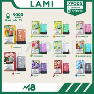 พอตใช้แล้วทิ้ง LAMI M8 9000 คำ