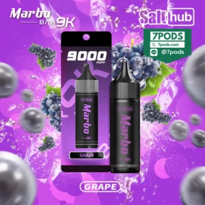 พอตใช้แล้วทิ้ง Marbo 9000 puffs กลิ่น Grape