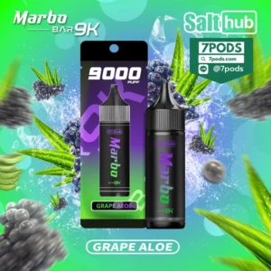 พอตใช้แล้วทิ้ง Marbo 9000 puffs กลิ่น Grape Aloe