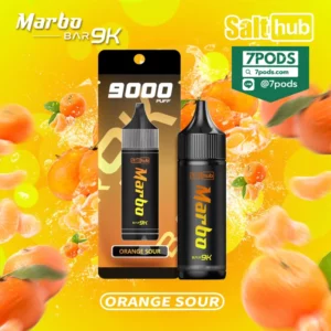 พอตใช้แล้วทิ้ง Marbo 9000 puffs กลิ่น Orange Sour