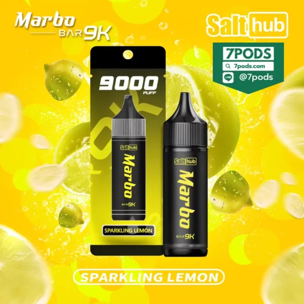 พอตใช้แล้วทิ้ง Marbo 9000 puffs กลิ่น Sparkling Lemon