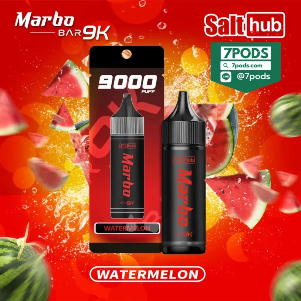 พอตใช้แล้วทิ้ง Marbo 9000 puffs กลิ่น Watermelon