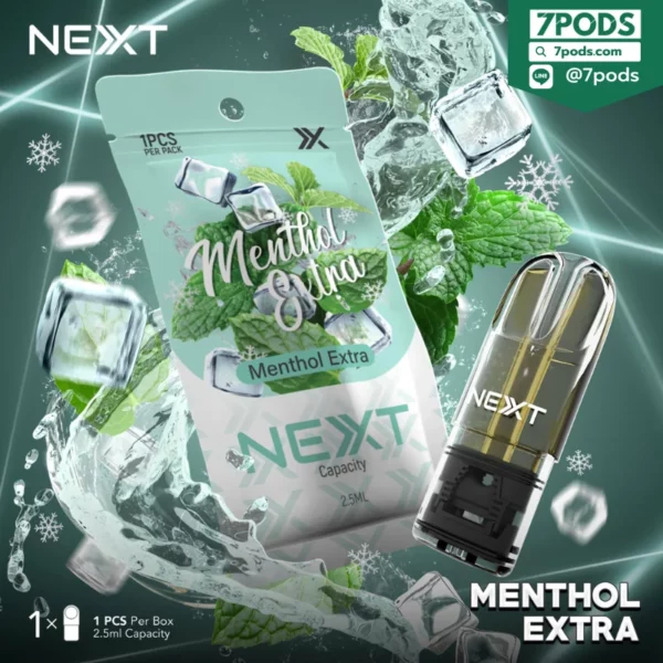 หัวพอต NEXT 2.5 ml กลิ่น Menthol Extra