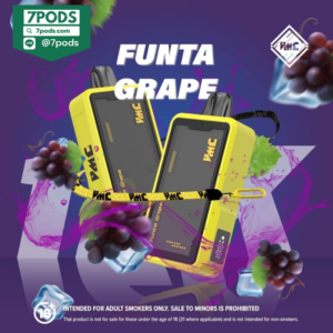 พอตใช้แล้วทิ้ง VMC 10000 puffs กลิ่น Funta Grape