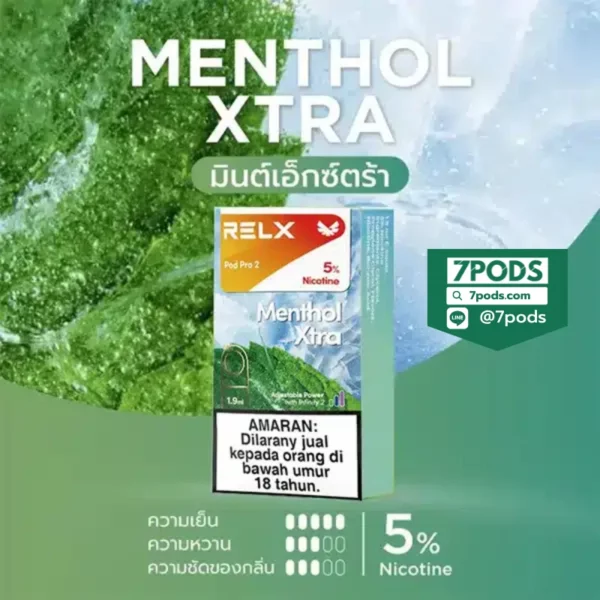 หัวพอต Relx Infinity กลิ่น Menthol Xtra Nic 50