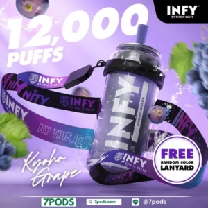 พอตใช้แล้วทิ้ง Infy 12000 คำ กลิ่น Kyoho Grape