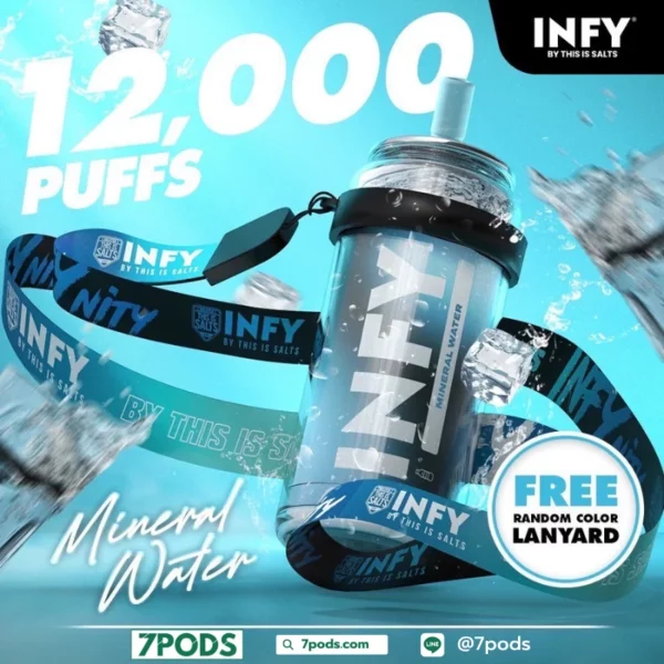 พอตใช้แล้วทิ้ง Infy 12000 คำ กลิ่น Mineral Water