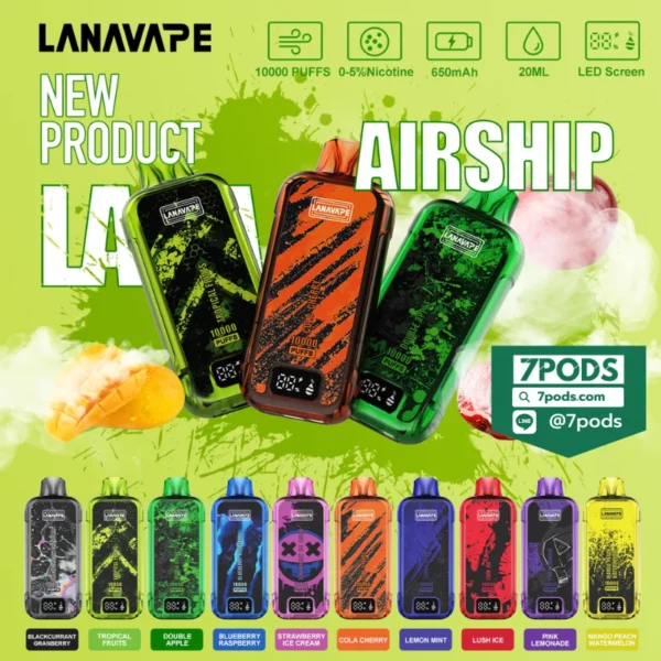 พอตใช้แล้วทิ้ง LANA AIRSHIP 10000 puffs