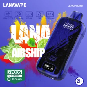 พอตใช้แล้วทิ้ง LANA AIRSHIP 10000 puffs กลิ่น Lemon Mint