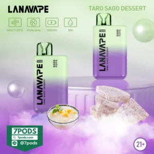 พอตใช้แล้วทิ้ง LANA TREND 6000 puffs กลิ่น Taro Sago Dessert