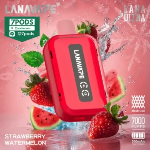 พอตใช้แล้วทิ้ง LANA ULTRA 7000 คำ กลิ่น Strawberry Watermelon