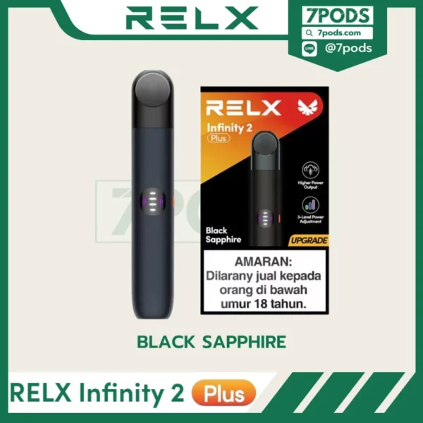 พอตเปลี่ยนหัว Relx Infinity 2 Plus สี Black Shpphire