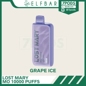 พอตใช้แล้วทิ้ง ELFBAR Lost Mary MO 10000 puffs Grape Ice