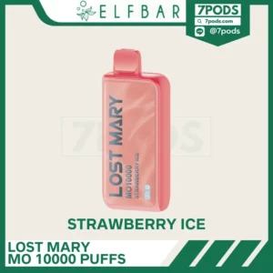 พอตใช้แล้วทิ้ง ELFBAR Lost Mary MO 10000 puffs Strawberry Ice