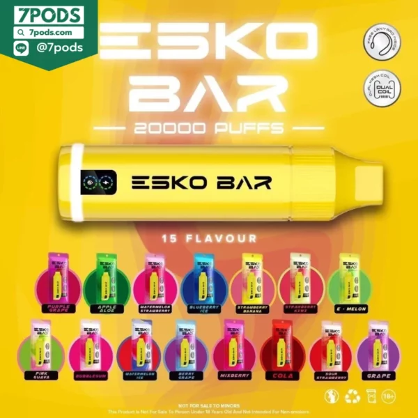 พอตใช้แล้วทิ้ง ESKO BAR 20000 puffs