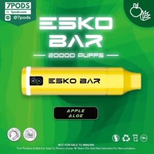 พอตใช้แล้วทิ้ง ESKO BAR 20000 puffs กลิ่น Apple Aloe