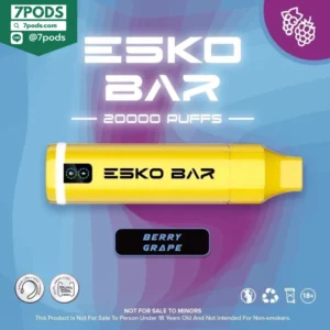 พอตใช้แล้วทิ้ง ESKO BAR 20000 puffs กลิ่น Berry Grape