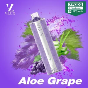 พอตใช้แล้วทิ้ง VLUX 12000 puffs กลิ่น Aloe Grape