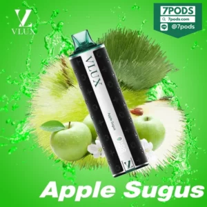 พอตใช้แล้วทิ้ง VLUX 12000 puffs กลิ่น Apple Sugus