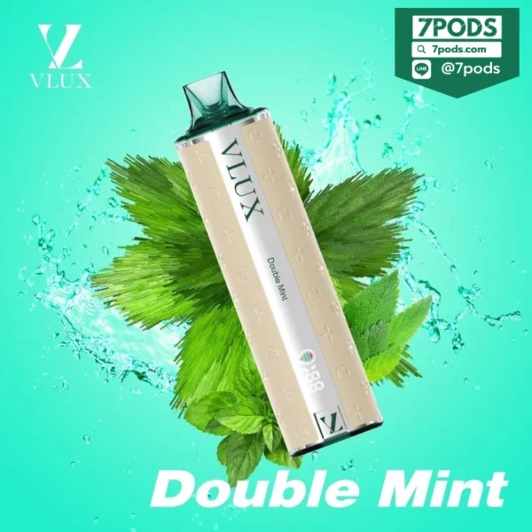 พอตใช้แล้วทิ้ง VLUX 12000 puffs กลิ่น Double Mint