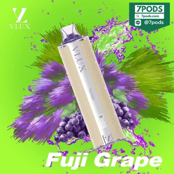 พอตใช้แล้วทิ้ง VLUX 12000 puffs กลิ่น Fuji Grape