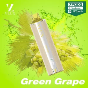 พอตใช้แล้วทิ้ง VLUX 12000 puffs กลิ่น Green Grape