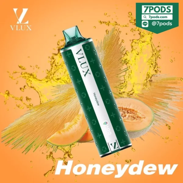 พอตใช้แล้วทิ้ง VLUX 12000 puffs กลิ่น Honeydew