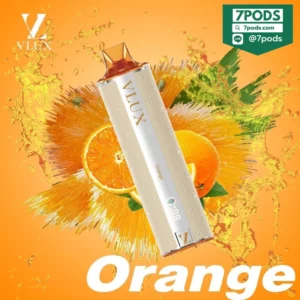 พอตใช้แล้วทิ้ง VLUX 12000 puffs กลิ่น Orange