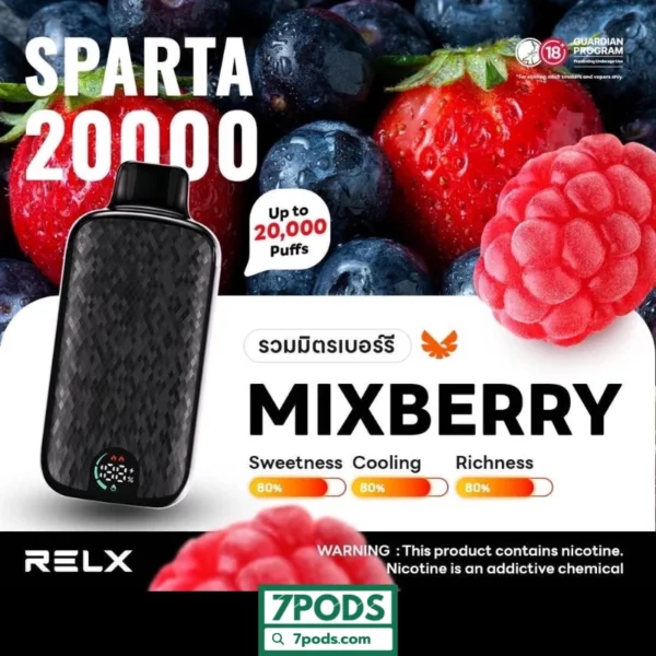 RELX 20000 คำ Sparta กลิ่น Mixberry