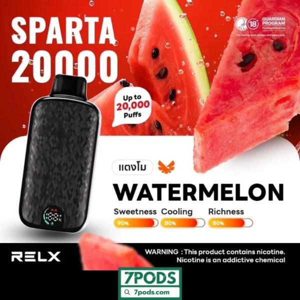 RELX 20000 คำ Sparta กลิ่น Watermelon